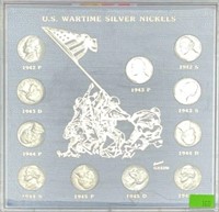U.S. WARTIME SILVER NICKEL COLLECTION