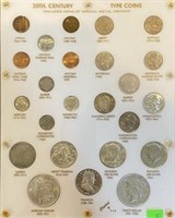 20TH CENTURY U.S. TYPE COIN COLLECTION