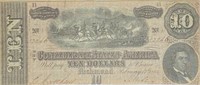 1864 CONFEDERATE $10 NOTE