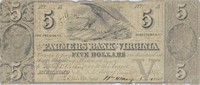 1856 FARMERS BANK OF VIRGINIA NOTE