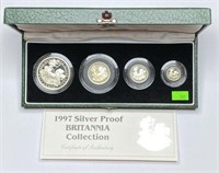 1997 ROYAL MINT BRITANNIA 4-COIN SET