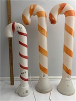 Candycane blow molds