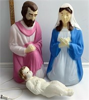 Empire nativity Mary Joseph and baby Jesus blow