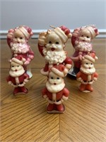 Six Santa candles