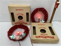 Peerless pair of electric wreaths