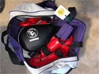 KARATE SAFETY EQUIMENT IN BAG