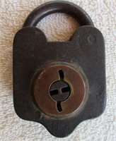 Vintage Padlock - Iron And Brass