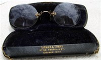 Gold-filled Pince Nez Glasses In Original Case