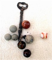Tombstone Found Marbles And Key