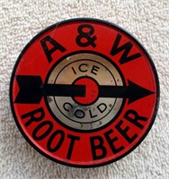 1948 A & W Root Beer Cap - From Syrup Bottle ~ 3"