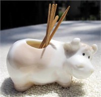 Cow Toothpick Holder -~ 1.5" X 2.5"