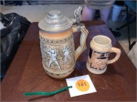 PAIR OF GREAT MARKED STEINS