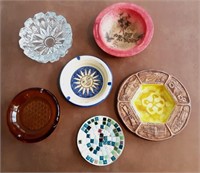 6 Piece Ashtray and Dish Collection