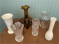 6 Piece Mixed Lot of Vases