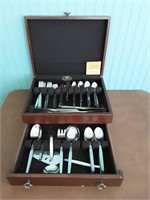 Reed & Barton Silverware Chest with Silverware