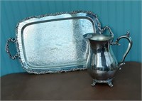 2 Piece Silver Service Collection with Oneida