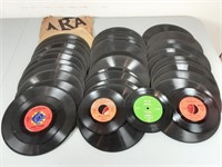42 Piece Vintage 78 LPS and 45's Records