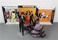 Pair of Vintage Flamenco Dancers and Records