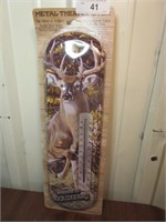 Metal Deer Thermometer