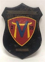 Vintage 2nd Battalion 26th Marines Vietnam Plaque