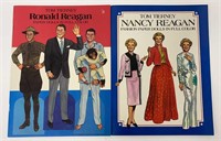 Lot of 2 Vintage Reagan Paper Doll Books