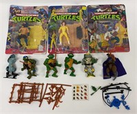 Lot of 9 TMNT Action Figure Toys & Accessories