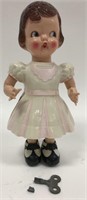 Vintage Irwin Wind Up Walking Doll