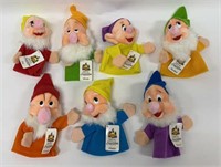 Lot of 7 Snow White Dwarfs Hand Puppets