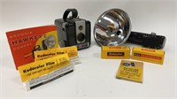 Vintage Kodak Brownie Hawkeye Camera in Box