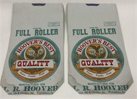 Pair of Vintage L.R. Hoover's Best Flour Bags