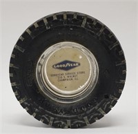 Vintage Goodyear Tire Service Advertising Ashtray