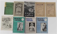 Lot of 9 Vintage Health Ephemera Pieces
