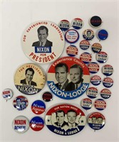 30 Vintage Richard Nixon Political Buttons