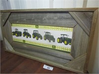 Rustic Wood Framed John Deere Print