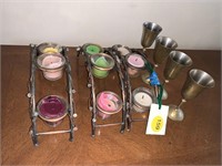 METAL CANDLE HOLDERS AND CUPS