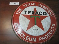 Metal Texaco Oil Sign