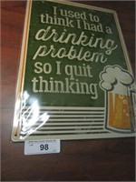 Metal Beer Sign