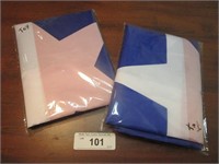 Two Printed Texas Flags