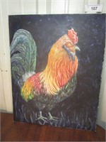 Colorful Rooster Painting
