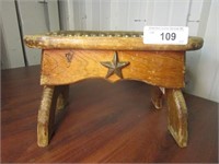 Small Western Footstool/Accent Table