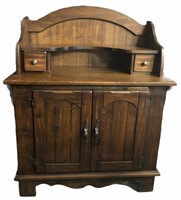 Medium Toned Wood Cabinet