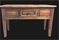 Rustic Solid Wood Console Table