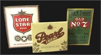 Collection of Vintage Tin Bar Signs