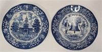 Two Avon Bicentennial Plates