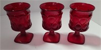 Vintage Red Goblets