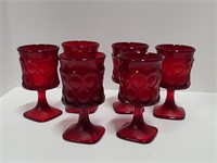 Six Red Goblets