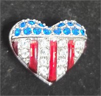 Vintage Coro Flag Pin