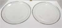 Two Pyrex Platters