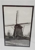 Black and White Windmill Art