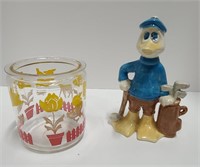 Donald Duck and Glass Jar